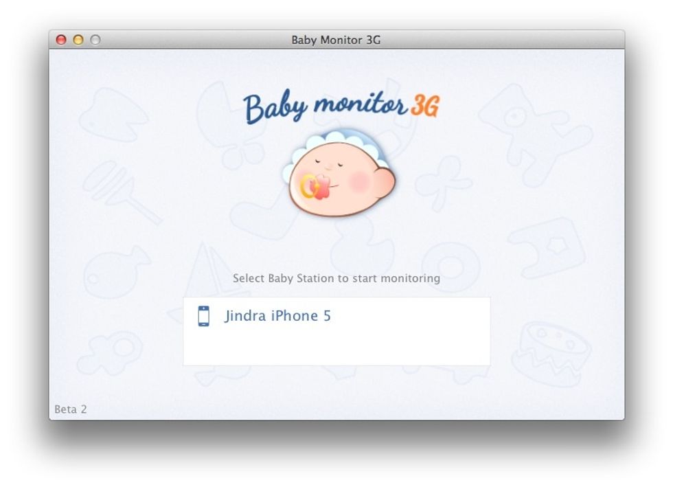 Baby Monitor 3G on your computer will find the baby station and connect.