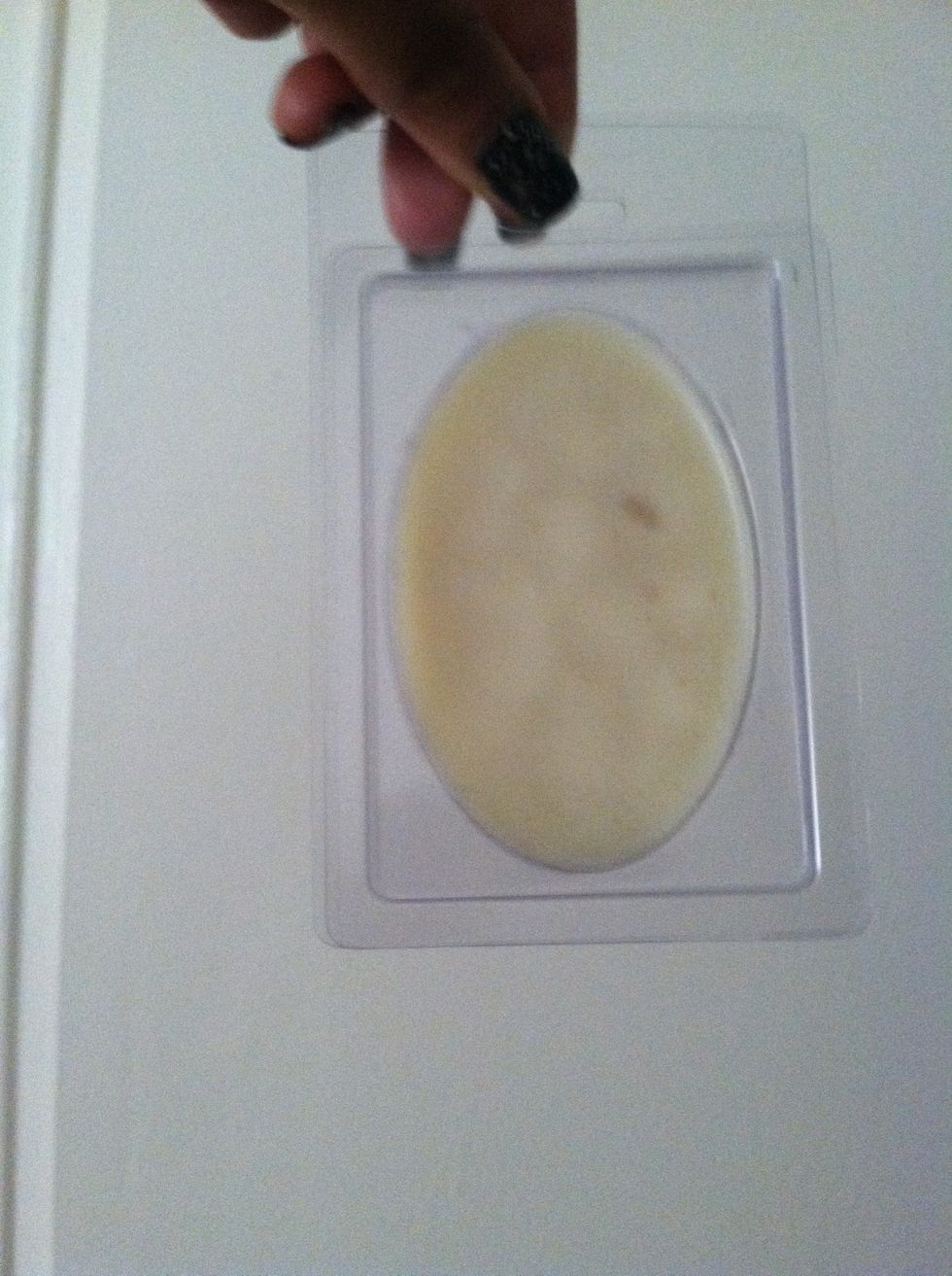 Back of the bar with the clamshell - back snaps on.