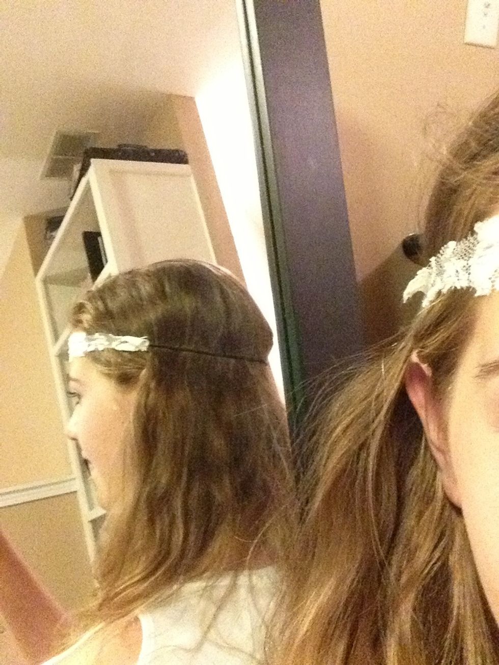 back view: the hair tie