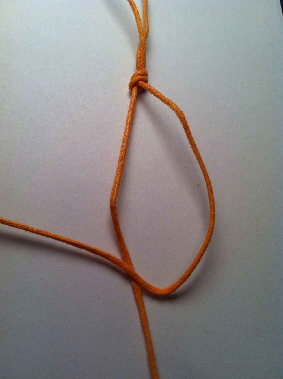 Backward knot: exact reverse of a forward knot. Right over left.