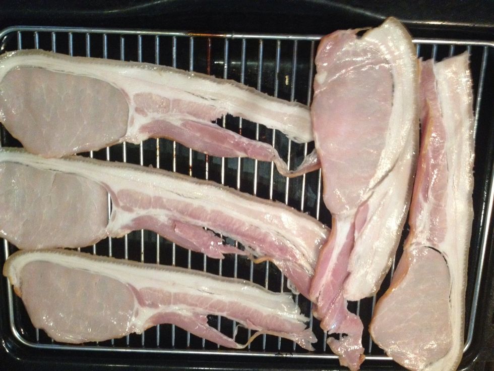Bacon ready for the oven