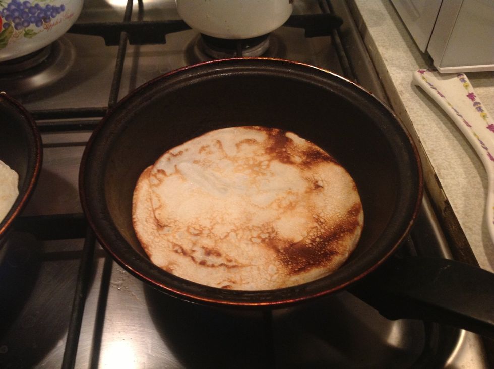 Bake 10-15 seconds. Time depends on taste and you should get your own experience.