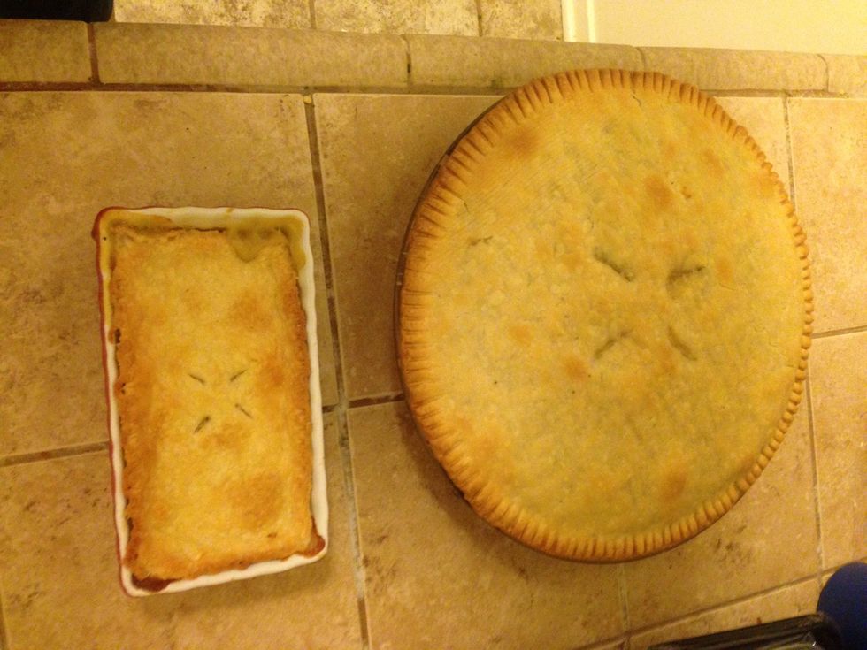 Bake 20 minutes at 420 degrees.