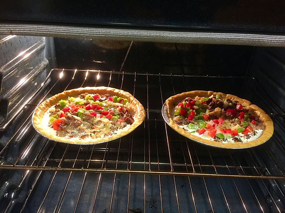 Bake 375 degrees 40-45 minutes.