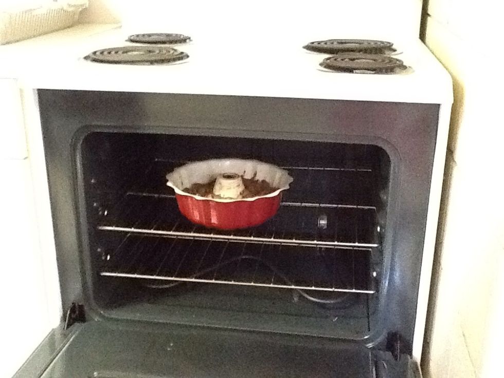 Bake 56 to 64 minutes. Then, cool for 10 minutes.