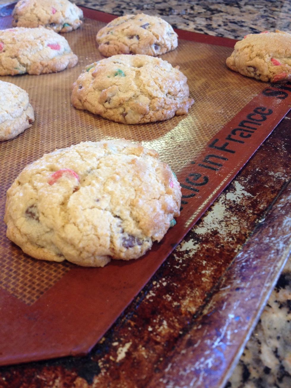 Bake about10-12 minutes. Keep an eye on them. My son likes them less done than I like to cook them