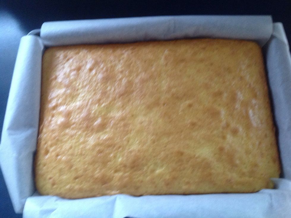 Bake according to mix (until light brown)