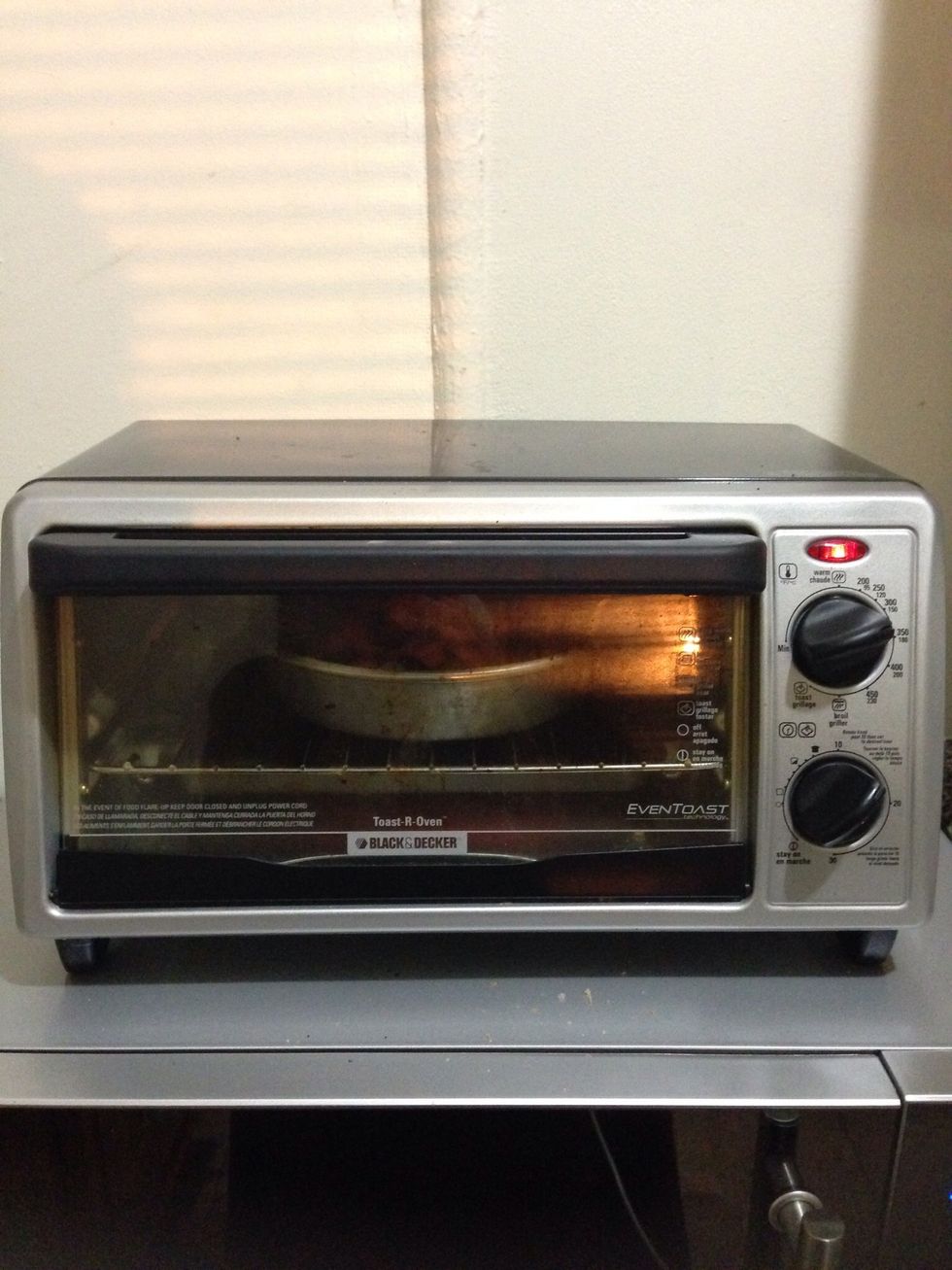 Bake at 325F for about 12-15 minutes. Everything is cooked- you just want to make sure it's hot. While in the oven, shred your lettuce.