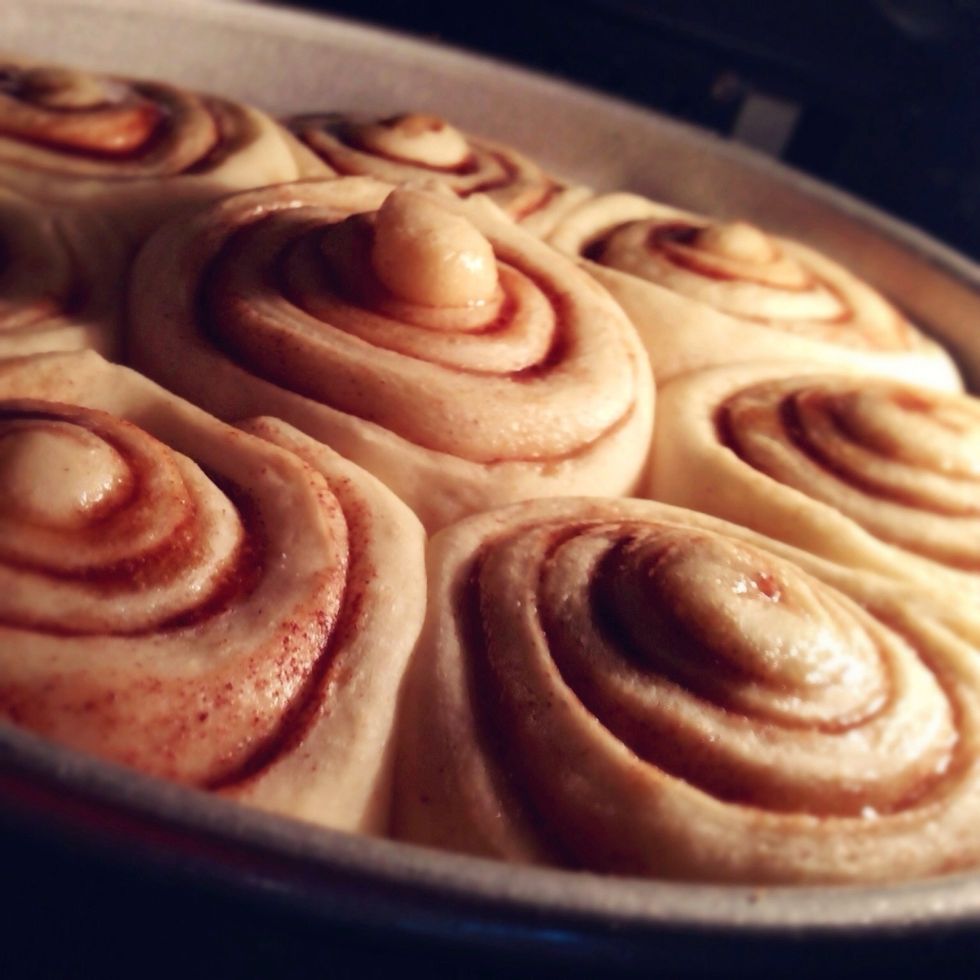 Bake at 350 degrees for 20 to 30 minutes.