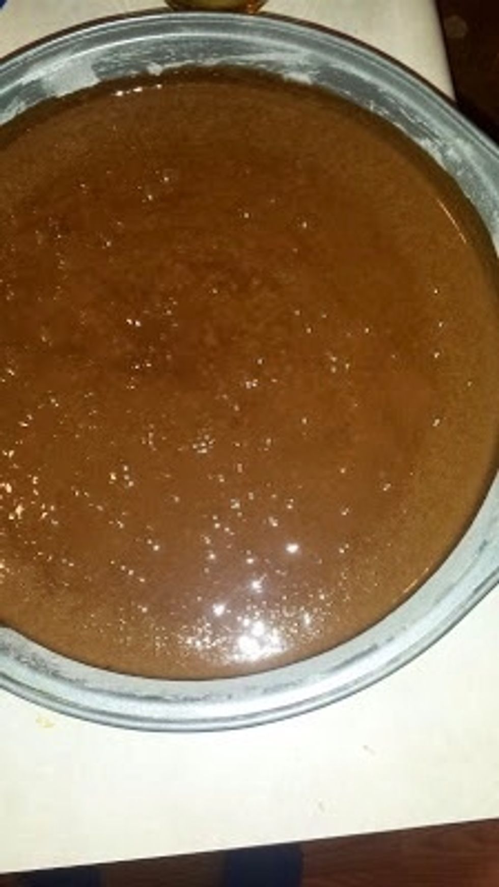 Bake at 350 degrees for 30-35 minutes or till a toothpick near the center comes out clean.