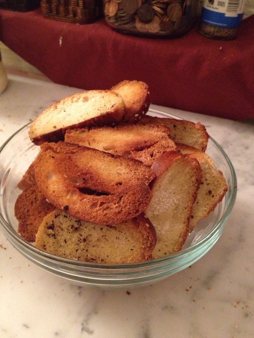 Bake at 350 for 15 min but try to get them to a golden color