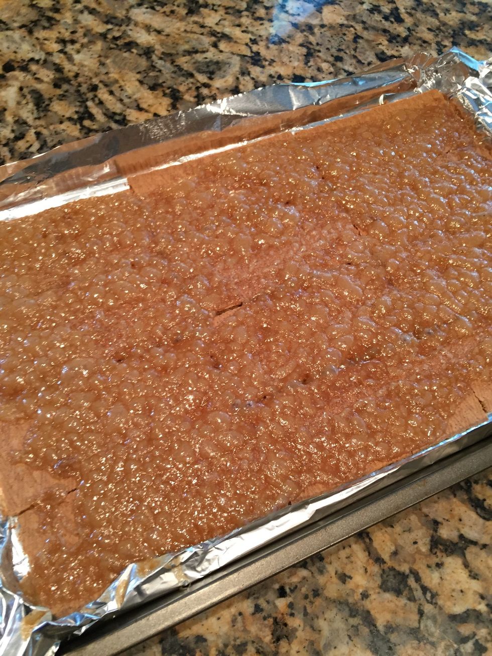 Bake at 350\u00b0 for about 8 minutes