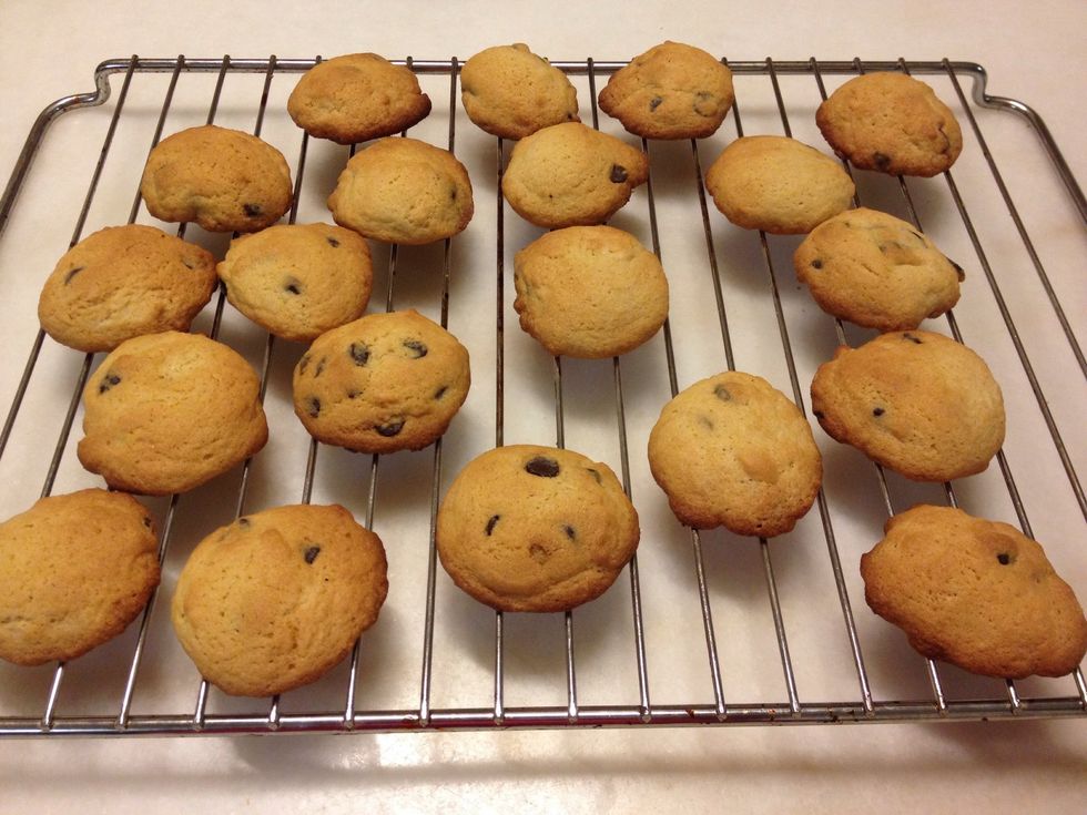 Bake at 375 degrees for 8 minutes or until cookies are lightly browned. Cool cookies on a wire rack.
