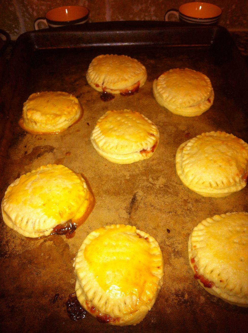 Bake at 400 for 15 minutes until golden brown. Let cool.