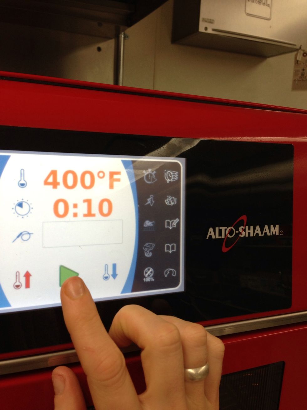 Bake at 400F (204C) in convection mode for 10 minutes.