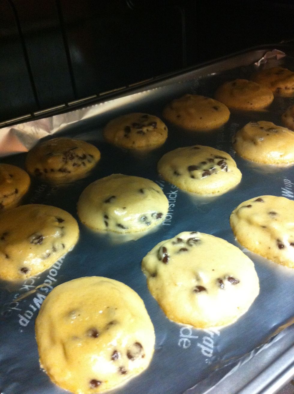 Bake cookies as directed.