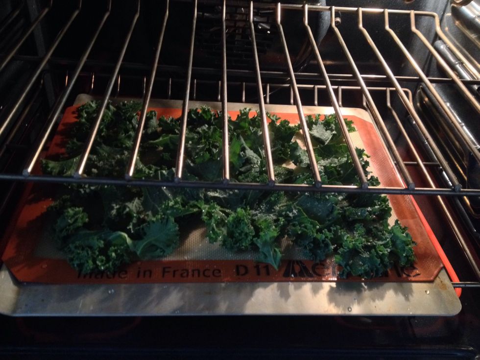 Bake for 15-20 minutes at 350 degrees Fahrenheit