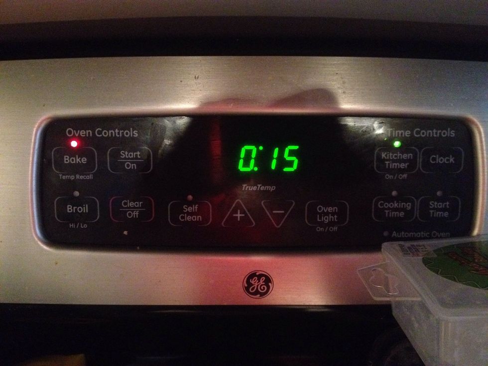 Bake for 15 mins