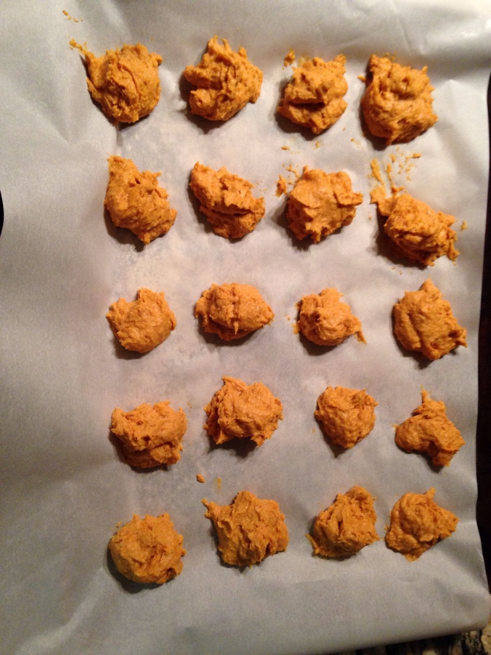 Bake for 15 to 20 minutes, or until cookies are set and bottoms are just beginning to brown.
