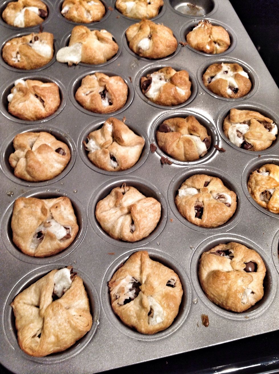 Bake for 17 minutes or until golden brown. Allow them to cool before taking a bite if you can help it!