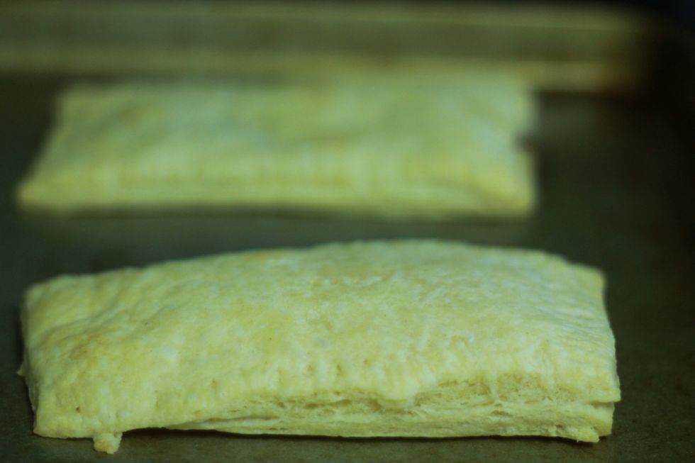 Bake for 18-20 mins until it starts to turn golden brown. If you want to eat them right away bake 5 mins more. Otherwise cool and then freeze.