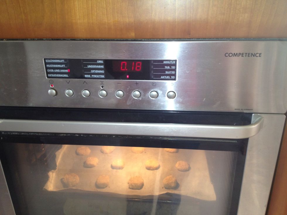 Bake for 18 minutes