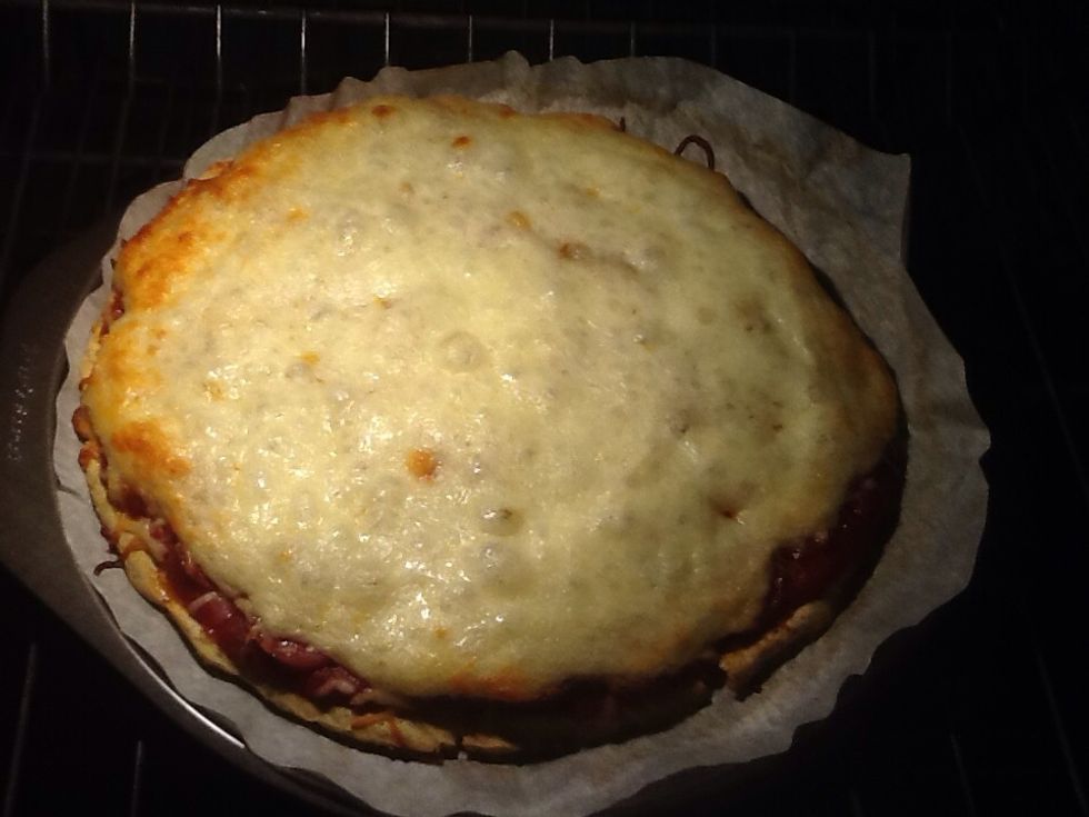 Bake for 20 minutes at 350\u00b0, until golden.