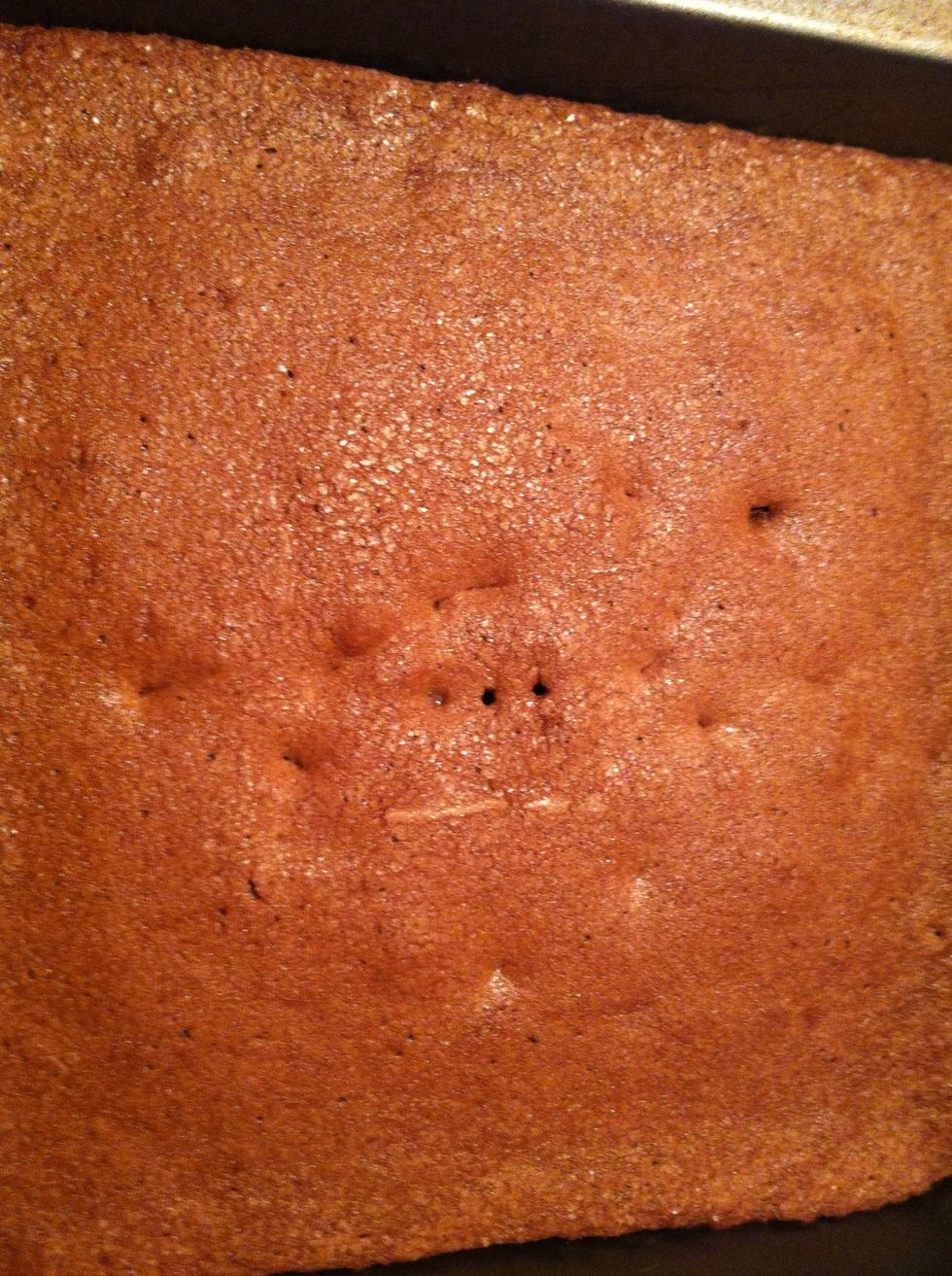 Bake for 30-35 minutes (poke the center with a toothpick...if it comes out clean its finished if there is batter on it bake longer)