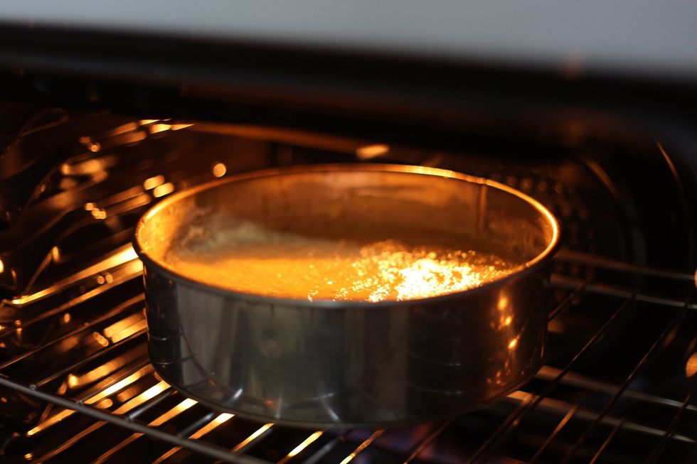 Bake for 30 mins and just watch the top. Once it a nice golden brown it's done!!!