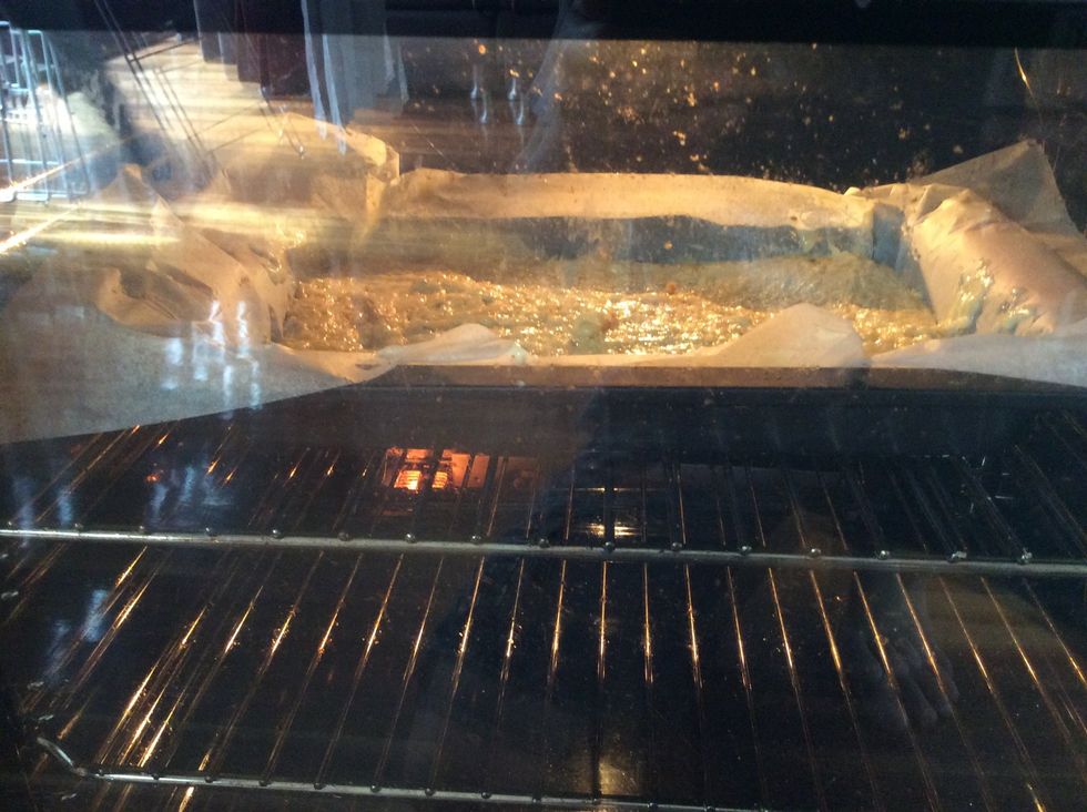 Bake for 30 minutes or until skewer inserted into the centre comes out clean