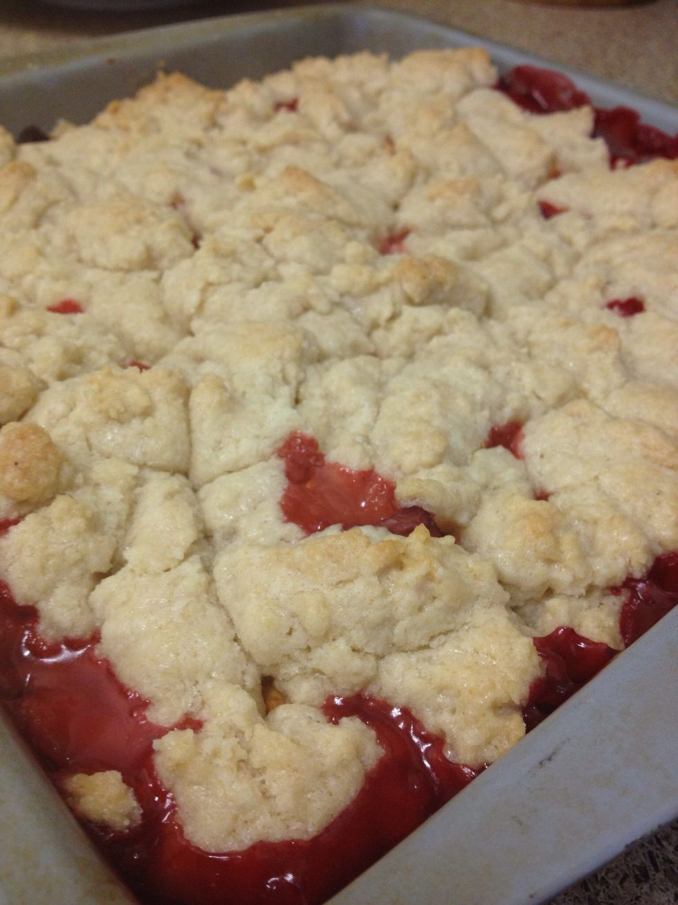 Bake for 40 minutes or until topping is golden and berries are bubbling.