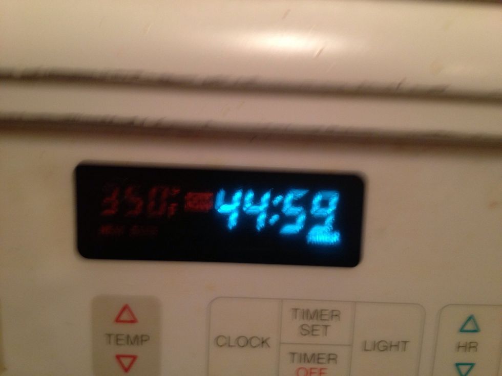 Bake for 45 minutes...while you wait....