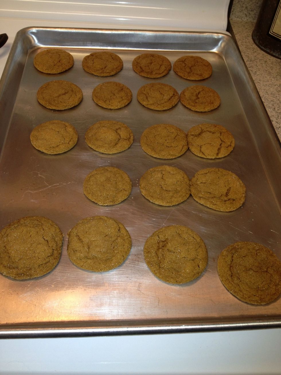 Bake for 6-8 minutes. Make sure to let cool a bit when you take them out. They'll be very soft.