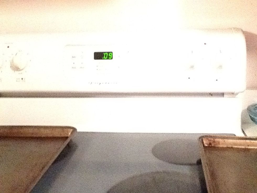 Bake for 9-11 minuets