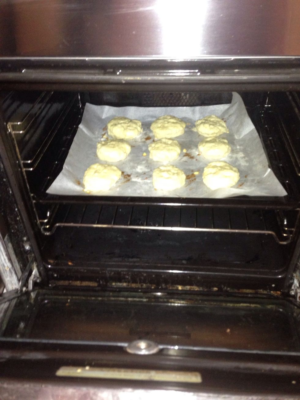 Bake for about 15-20 minutes or until golden brown and a toothpick inserted in the middle comes out clean