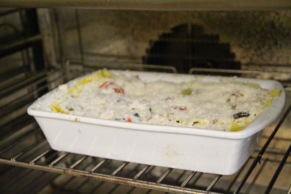 Bake for about 20 minutes till golden brown in color