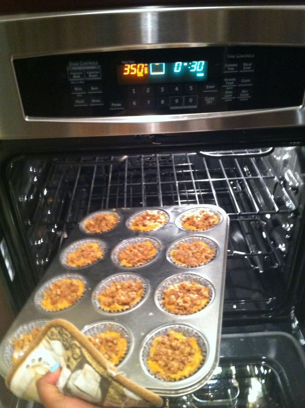 Bake for about 30 minutes.