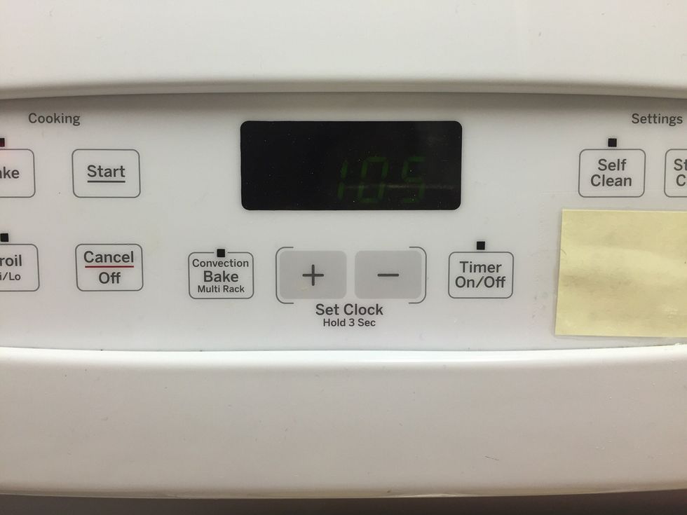 Bake for about 65 minutes or until tooth pick inserted near the center comes out clean