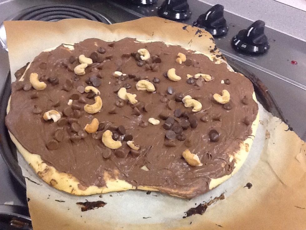 Bake for another 2 mins until the chocolate STARTS melting '.'