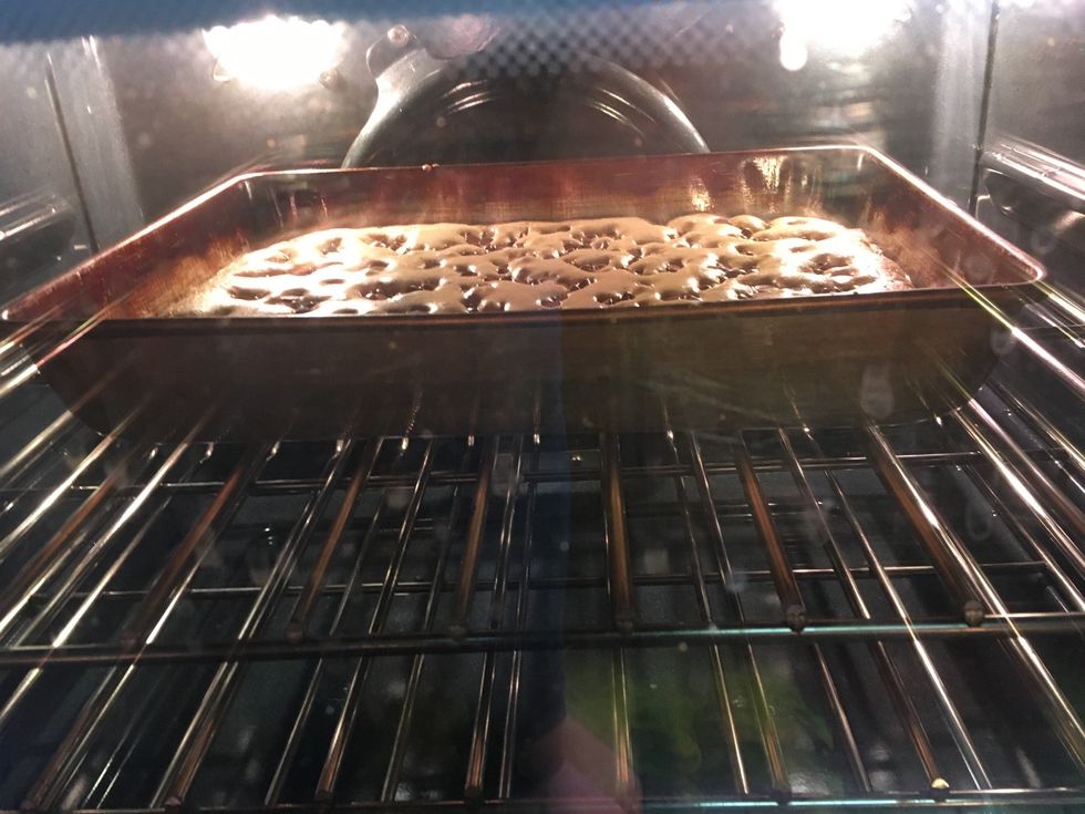 Bake for approximately 18 minutes.