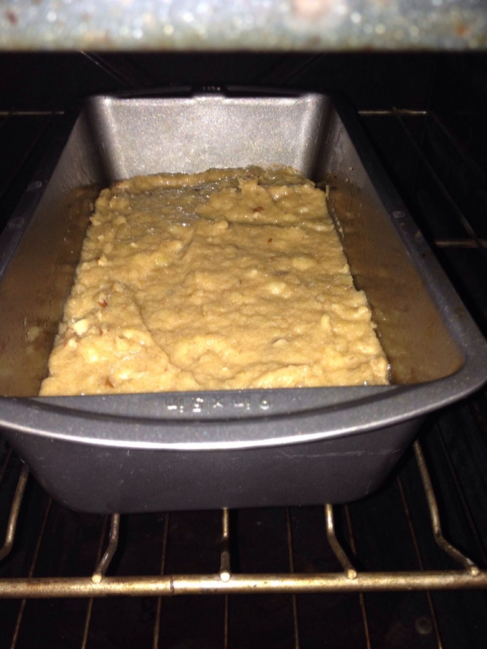 Bake for one hour.