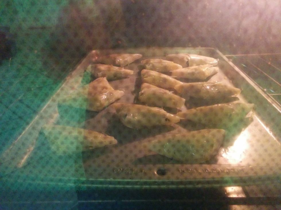 Bake for twenty minutes