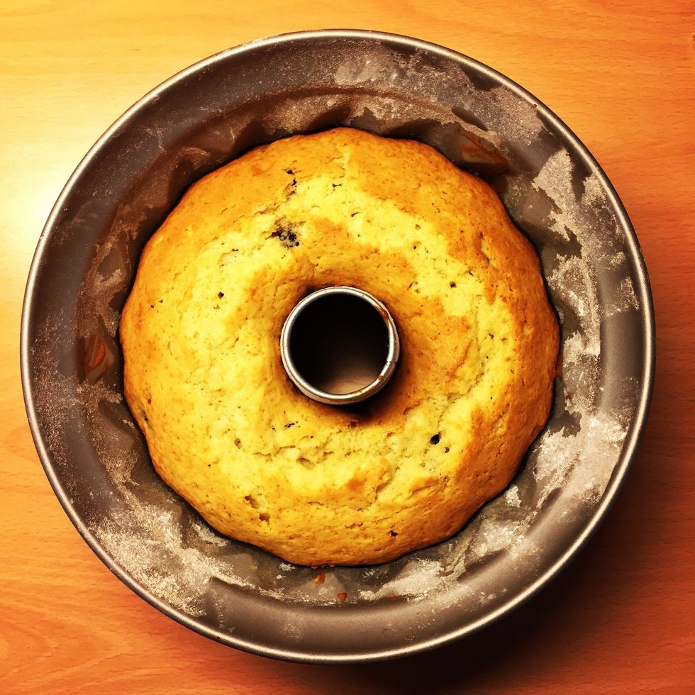 Bake in 160 C for 55 minutes