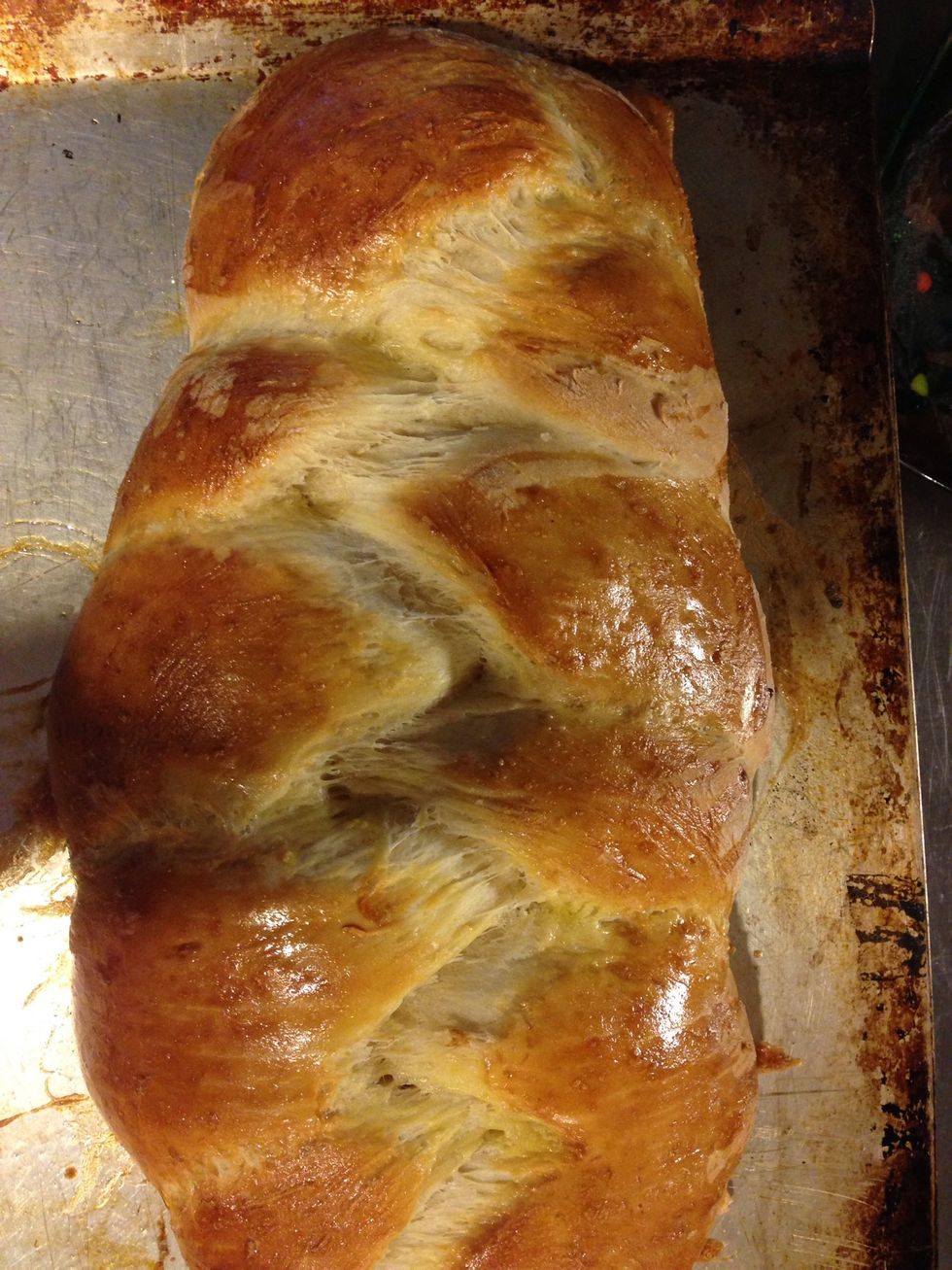 Bake in a 375 degree Fahrenheit, oven for about 30 minutes, or until golden brown!