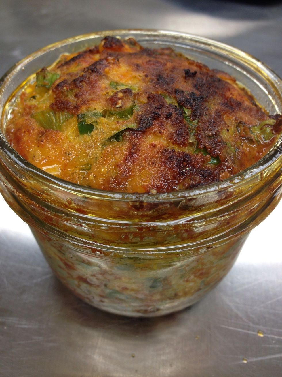 Bake in combi mode at 450F (232C) with 70% steam for 13 minutes.