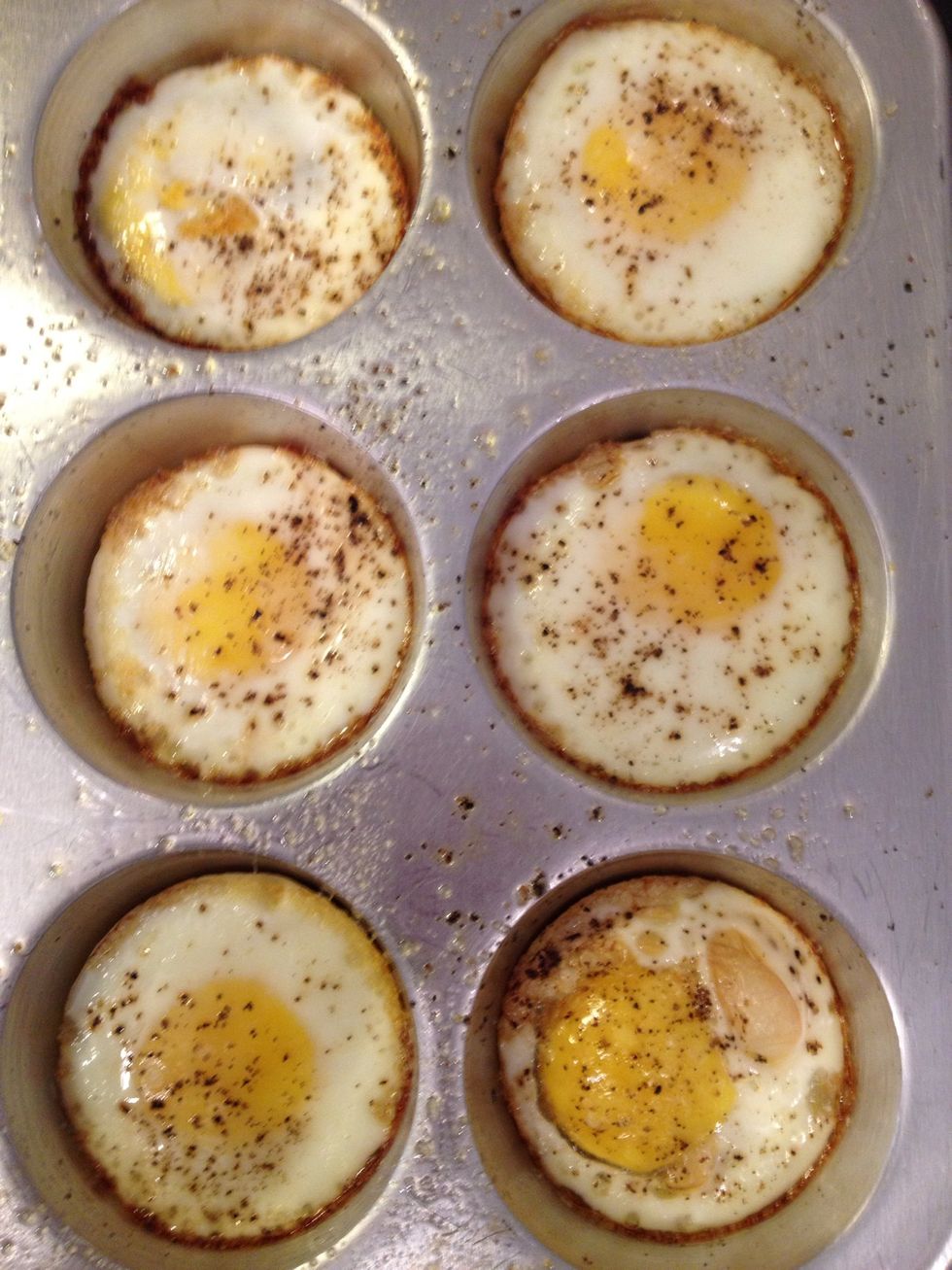 Bake in oven at 350 for 20 minutes ( I like them fully cooked, 15 minutes if you want the yellow softer)