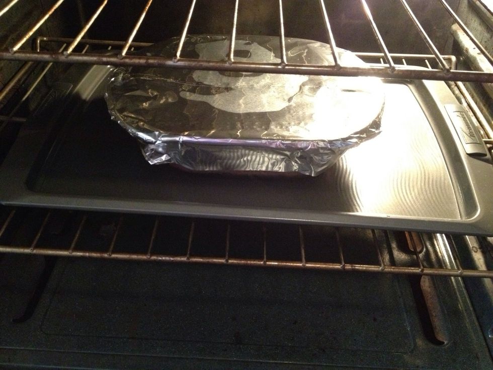 Bake in oven for 1 hour at 350 degrees