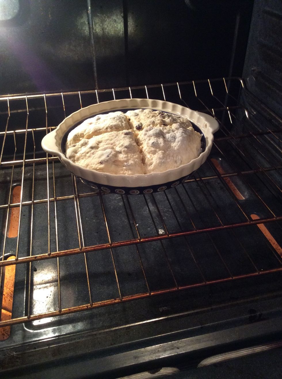 Bake in the center of a preheated oven 350f.