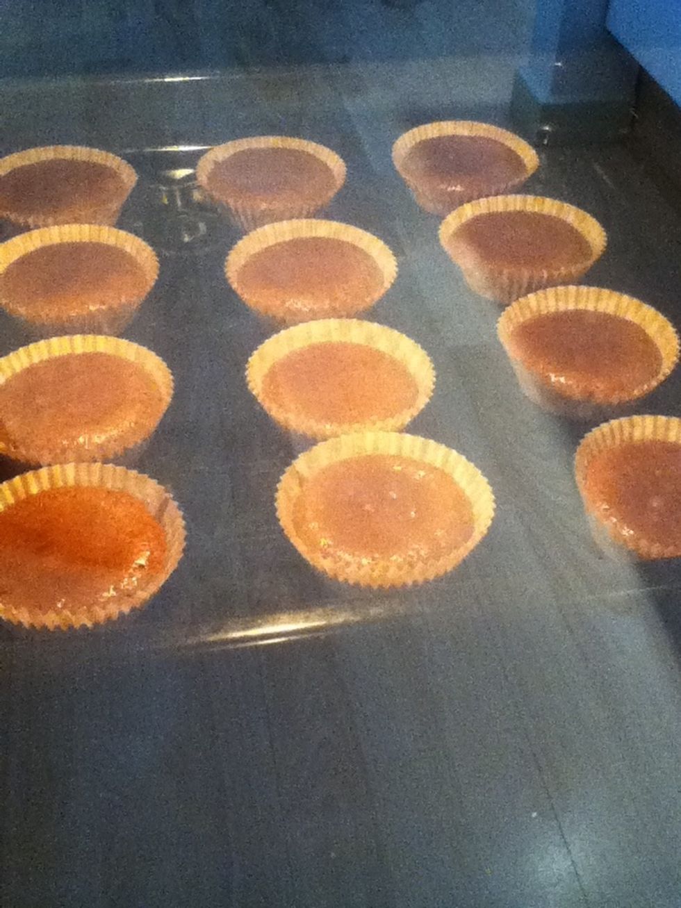 Bake in the center of the oven, 15 minutes :-)