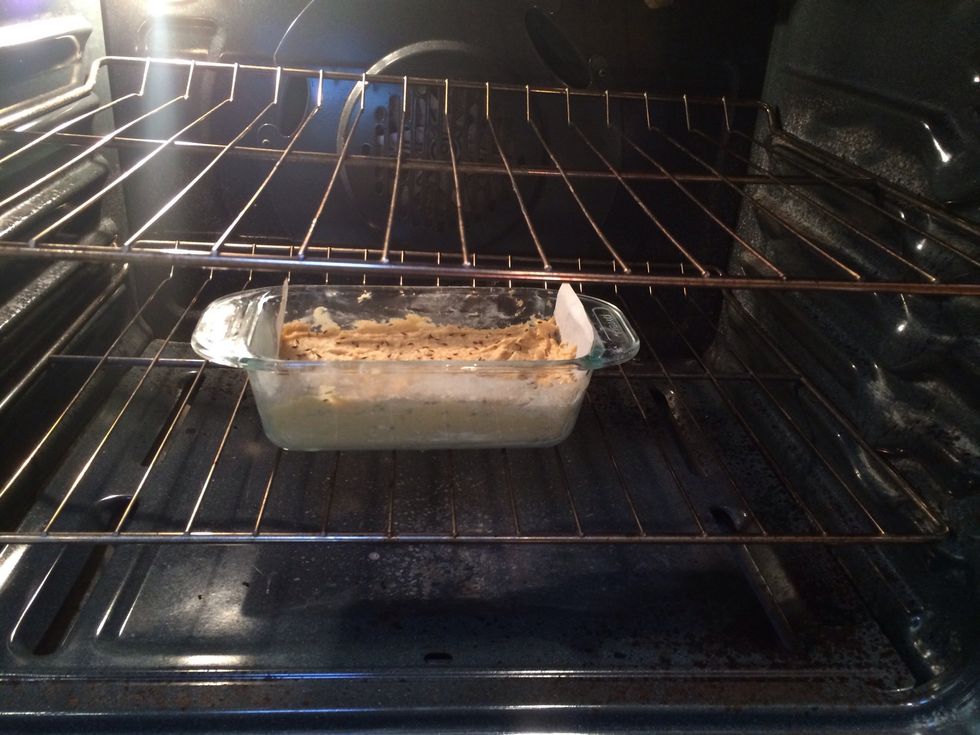 Bake in the center of the oven, until the cake becomes golden and a skewer comes out clean from the center. This took my cake about 55 minutes.